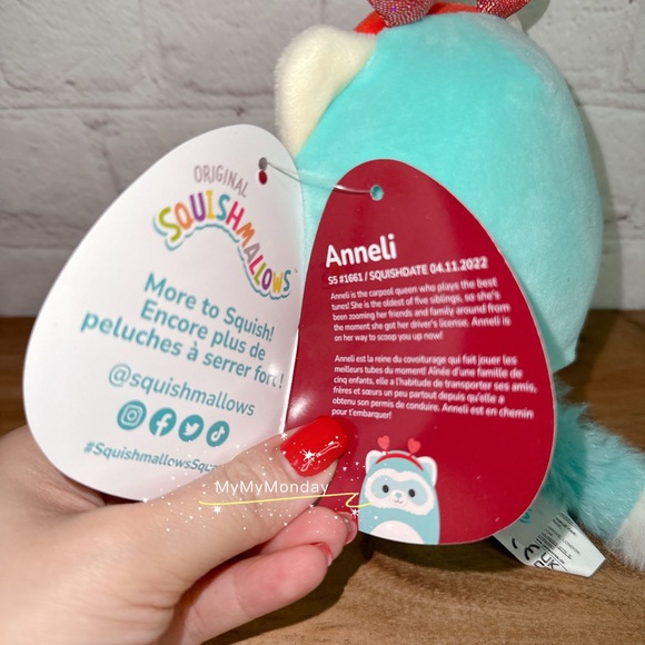 Squishmallow Anneli 5" The Blue Ferret - Picture 4 of 5